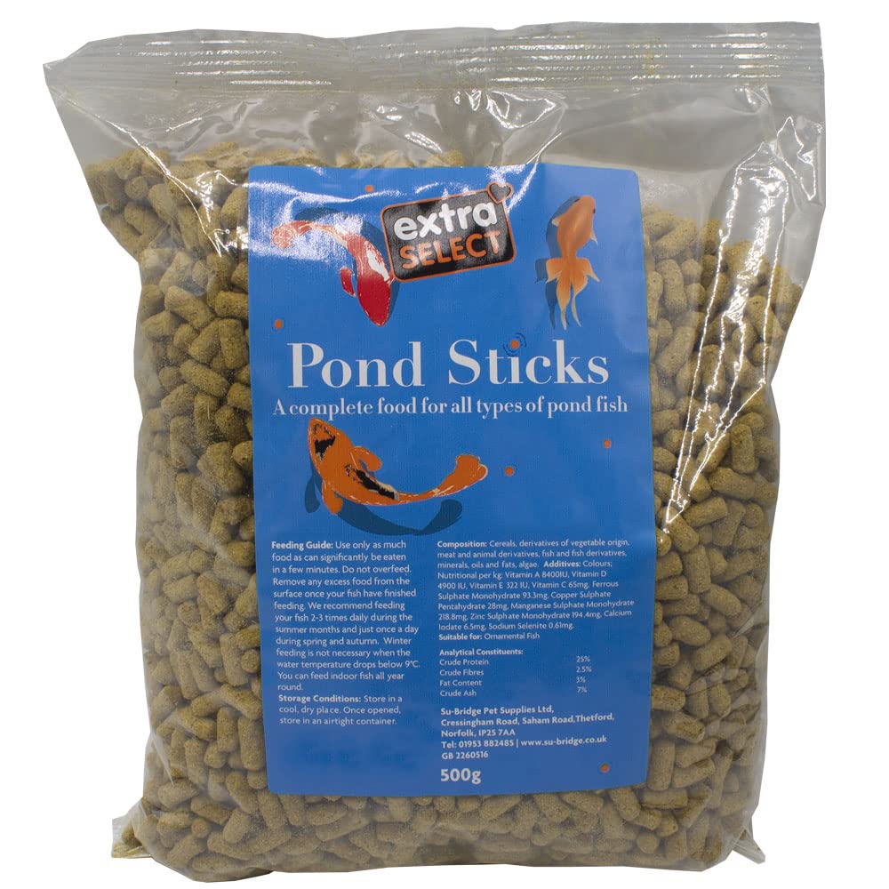 Extra Select Natural Pond Sticks 500g