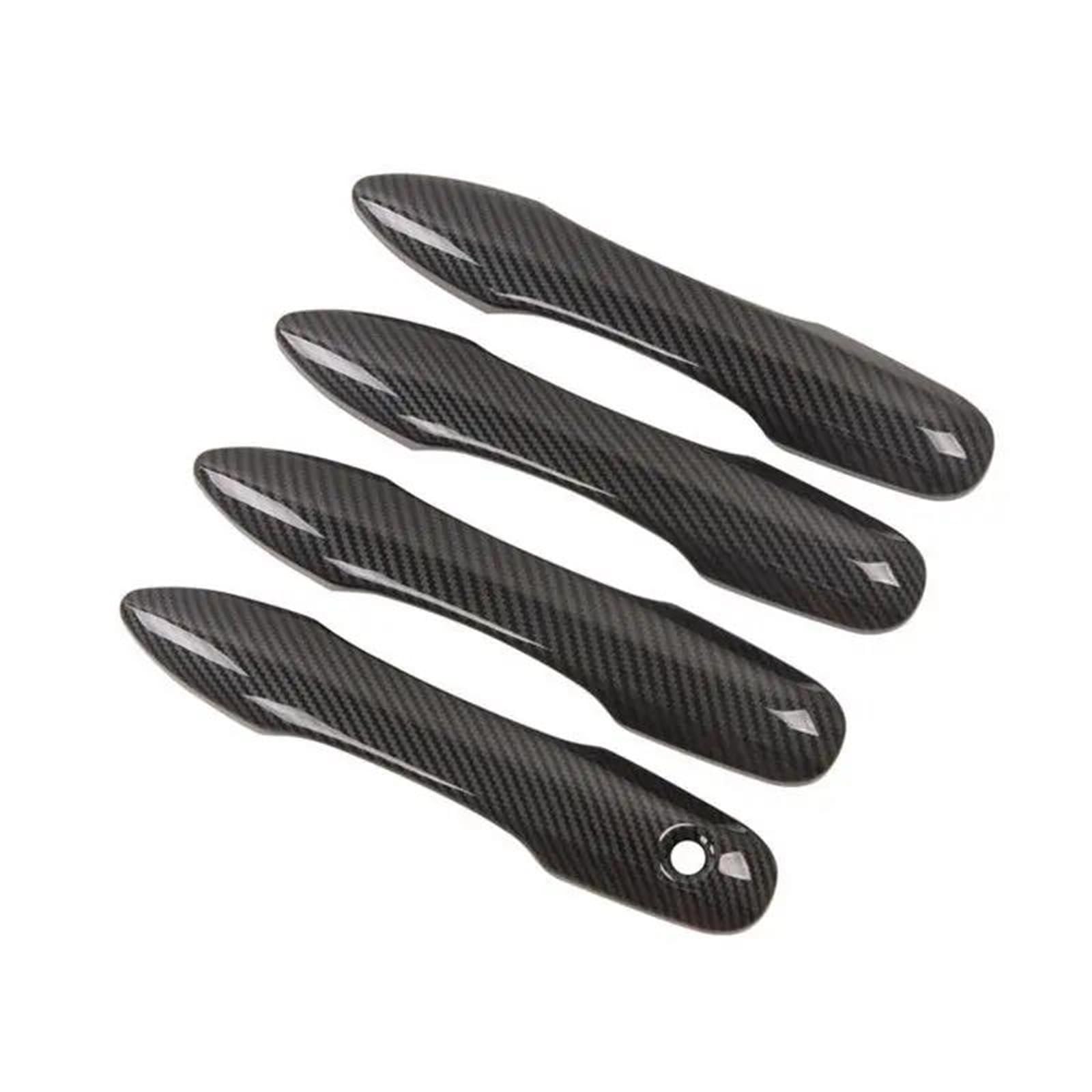 Youzka Style5 Handle Protective Carbon Fiber Chrome Car Door Handle Cover Bowl Trim Sticker Styling Accessories For Corolla For Auris E210 2019-2021(Style5)
