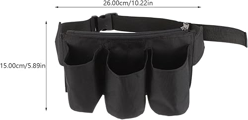 Miniatura 6 de Zerodeko Cinturón de herramientas para mujer, bolsa de herramientas de jardinería para mujer, bolsa de herramientas de cintura ajustable, delantal