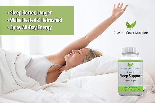 Miniatura 3 de Natural Sleeping Pill Supplement - Made with Melatonin, Valerian Root & More 60 Vegan Capsules