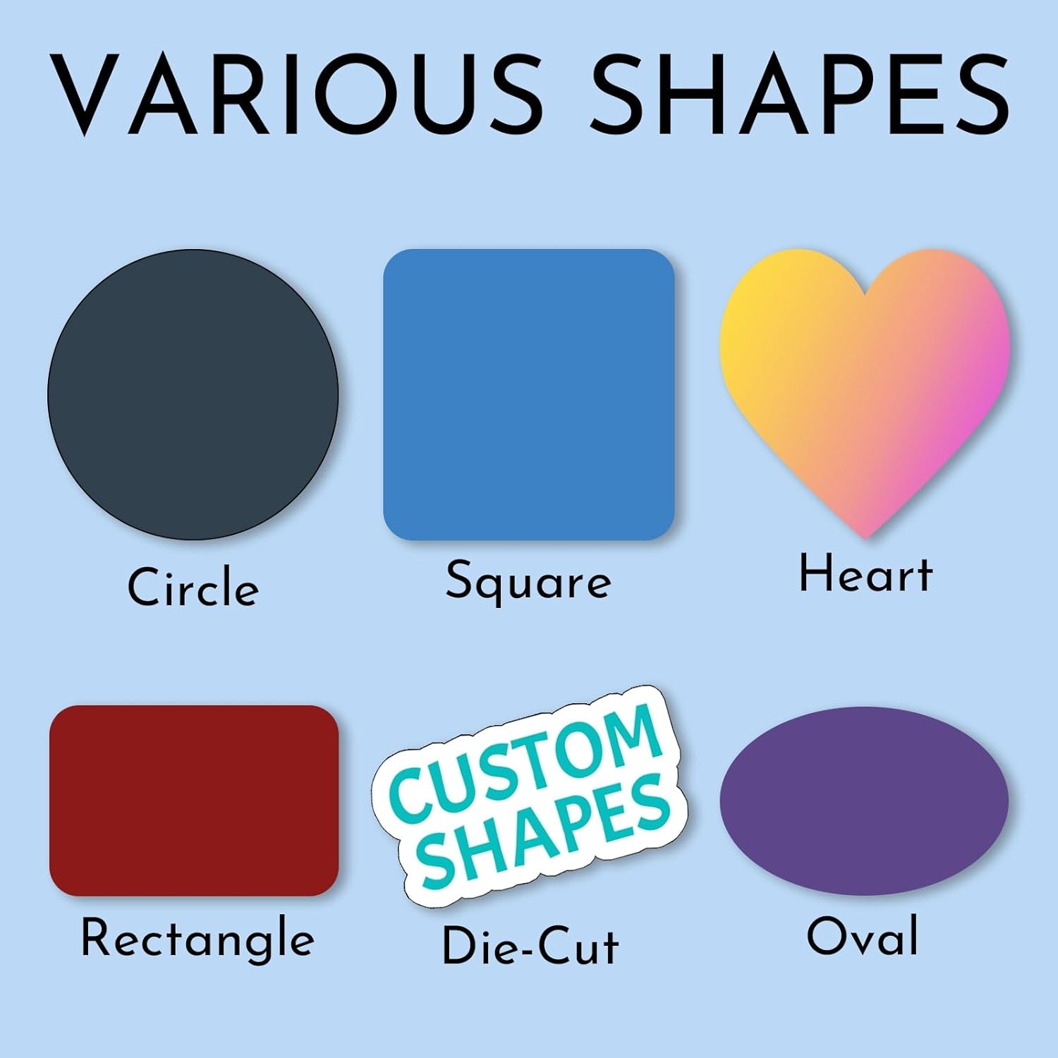 Custom Stickers Personalized Labels for Business Logo Customized Waterproof Stickers with Photo Text Picture Name for Wedding Birthday Party Make Your Own Stickers 50-300Pcs(Rectangle,5"x3")