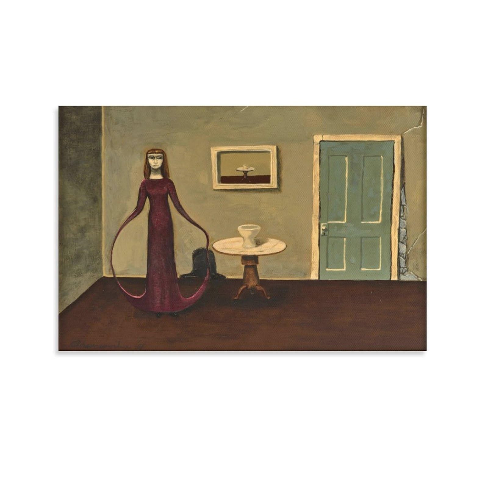 XILENYGertrude Abercrombie Artist Poster (7) Wall Art Poster Scroll Canvas Painting Picture Living Room Decor Home Framed/Unframed 08x12inch(20x30cm)