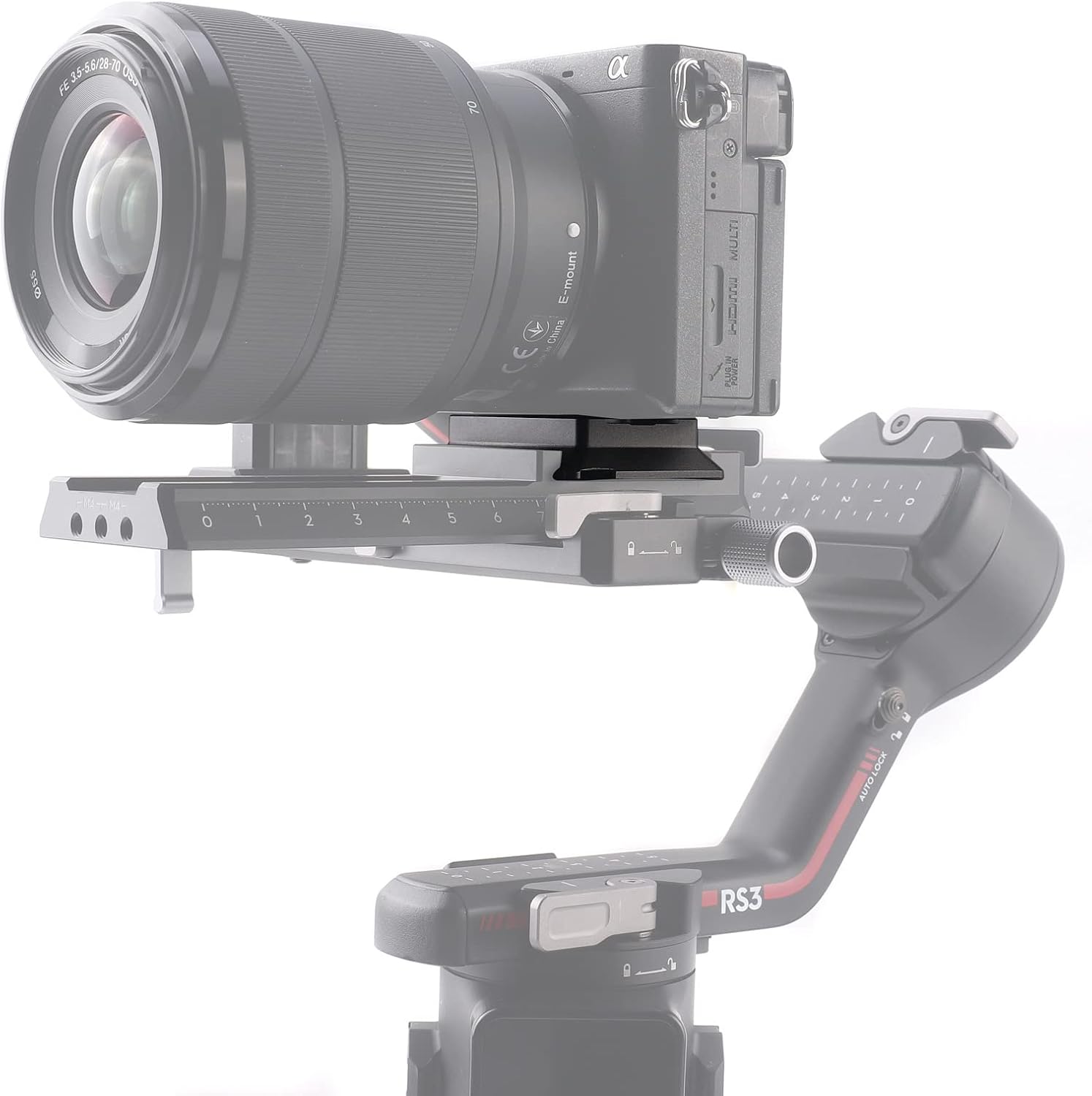 FocusFoto Upper Quick Release Baseplate QR Plate for DJI Ronin RS2 RSC2 RS3 Pro RS4 Pro RS 4 Mini Gimbal Stabilizer Arca-Swiss Standard Camera Tripod Ballhead (Standard Version) - 7