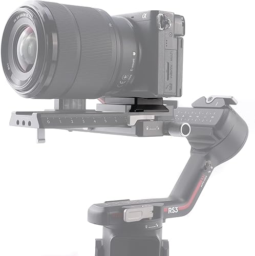 Miniatura 7 de FocusFoto Placa base superior de liberación rápida QR para DJI Ronin RS2 RSC2 RS3 Pro RS4 Pro RS 4 Mini estabilizador de cardán Arca-Swiss Standard