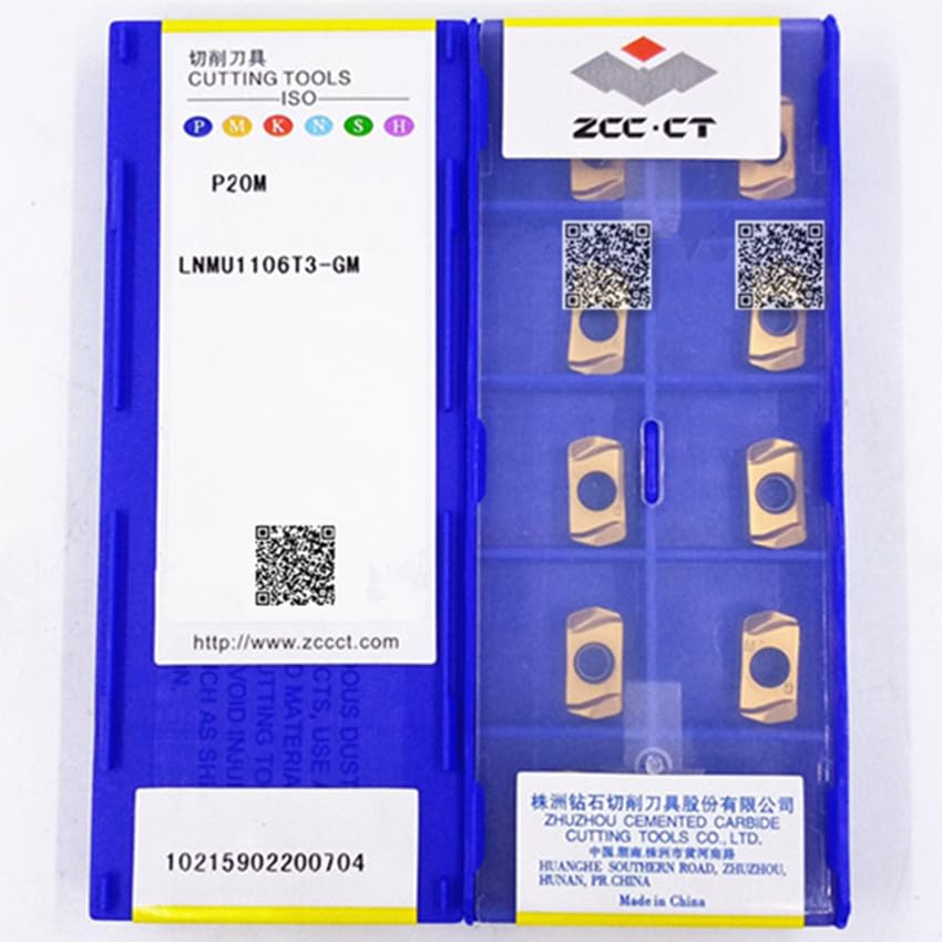 Tool Part for 1106T3-GM P20M/1106T3-GM P20T/1106T3-GL P20M/1106T3-GL P20T Insert Replace LNGU030310ER 10pcs/Box - (Angle: 1106T3-GM P20T / Shank Diameter: 50pcs (5 Box))