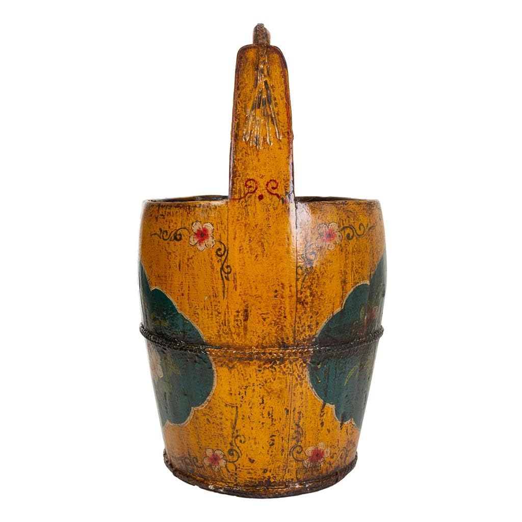 Cubo de Madera marrón 34x34x55h cm
