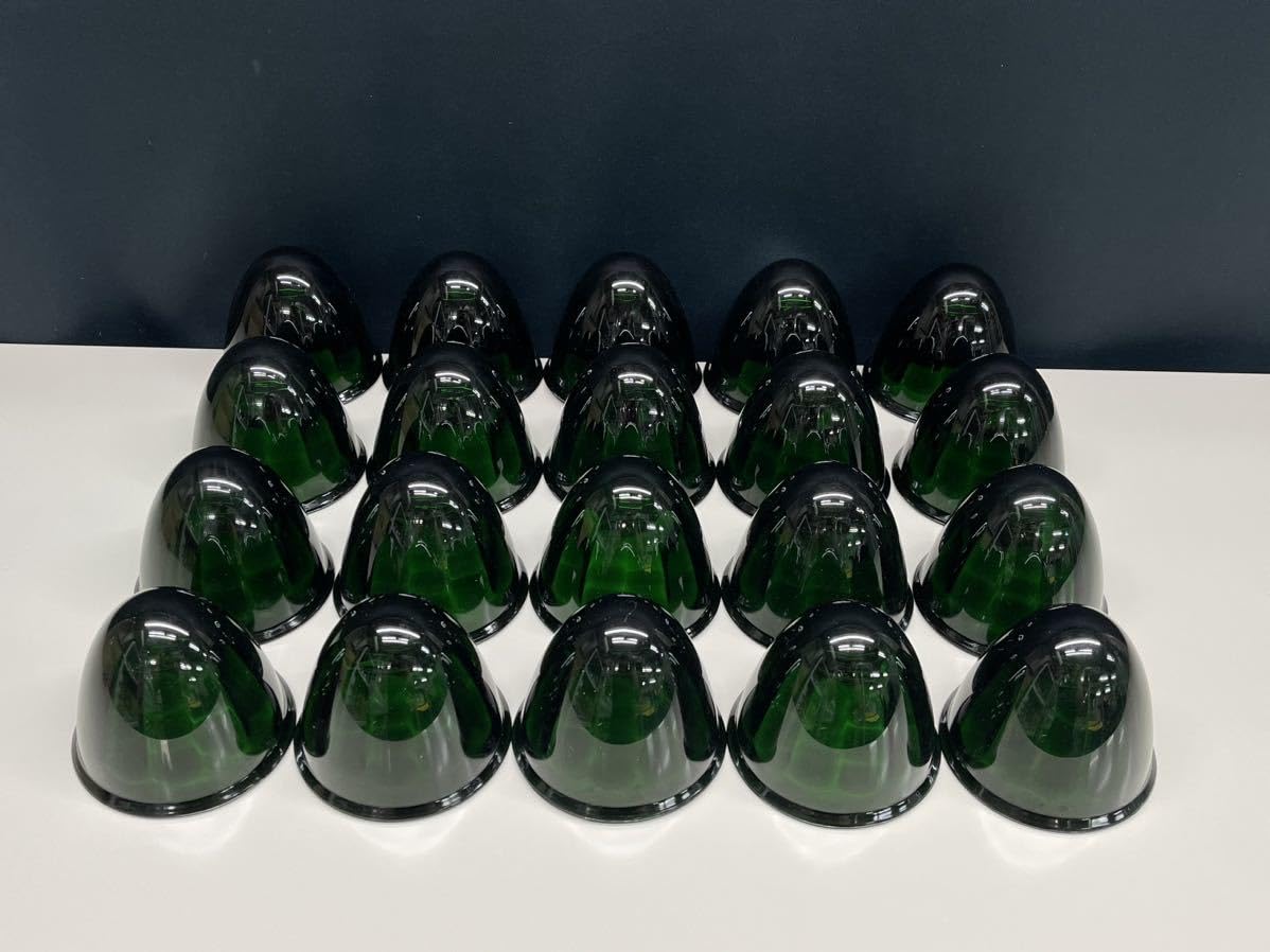 超レア商品 深緑 20個 バスマーカーレンズ ガラス 国産 板橋用品製作所