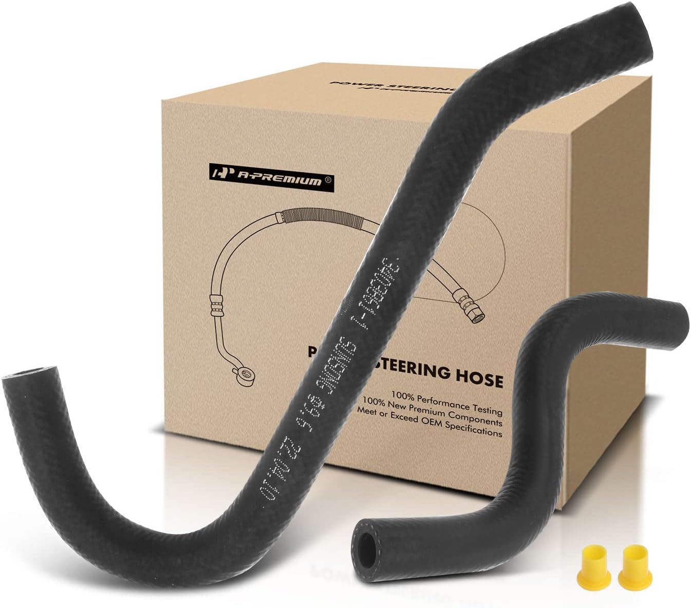A-Premium Power Steering Hose Return Hose Line Assembly Compatible with Honda Accord 1998-2002 L4 2.3L 2-PC Set