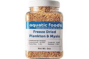 Freeze-Dried Plankton and Mysis Shrimp for Marine Life, Koi, and Tropical Fish