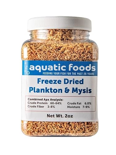 Plankton & Mysis Shrimp -Freeze Dried Floating Small Plankton/Mysis for