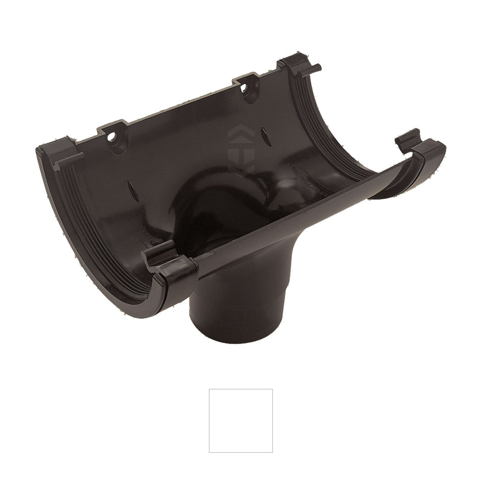 Marshall Tufflex White Rwo1wh Half Round Running Outlet Gutter Corner Upvc Plastic Rainwater Gutter System