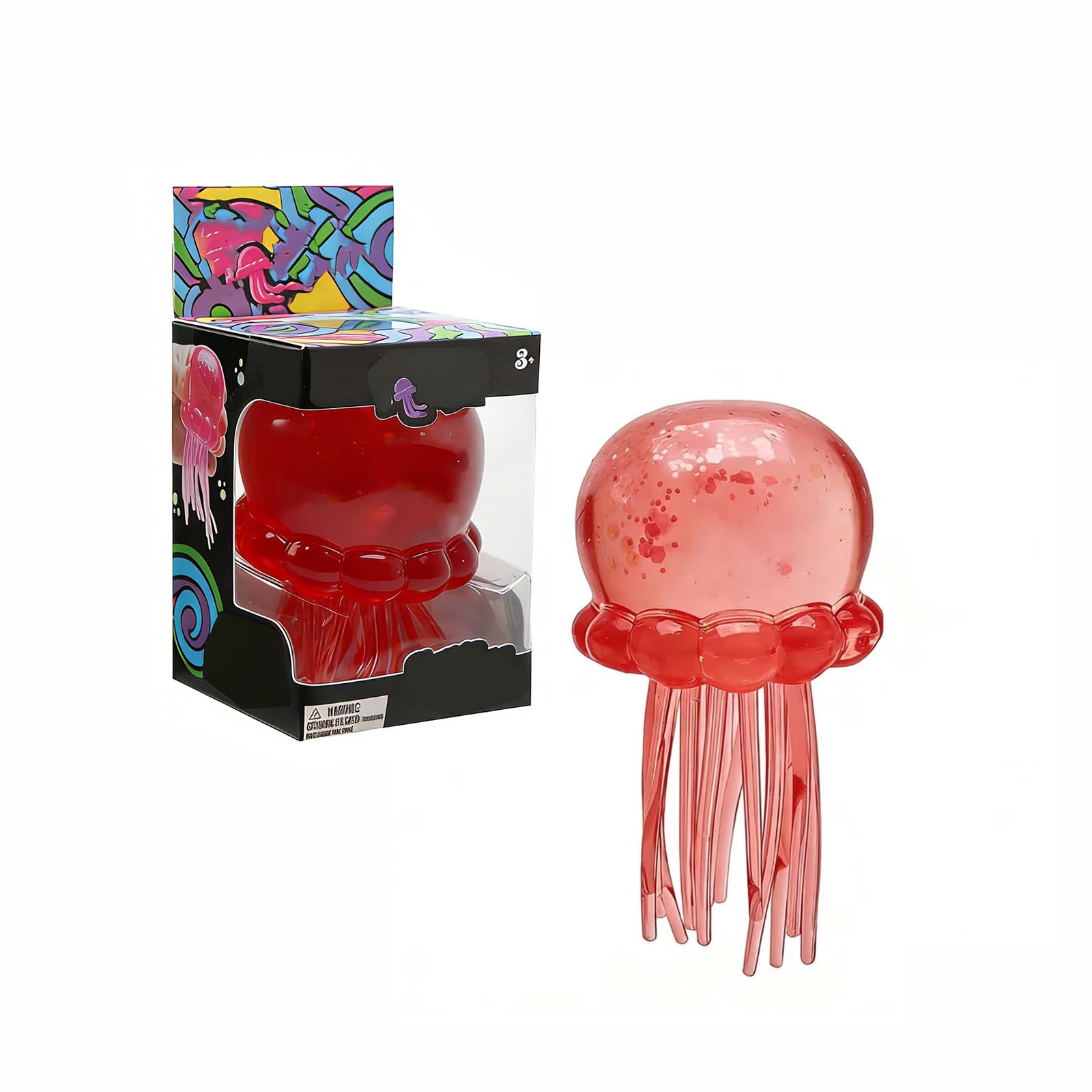 Jellyfish Squeeze Toys, Drop Malt Sugar Balls Relieve Stress, Sensory Toy with a Super Solid Squish for Adult, Squishy Ultra Squishy and Moldable Slow Rise — view 6