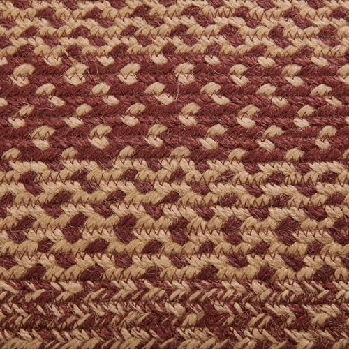 Tapete rectangular Burgundy Tan Jute 27x48 miniatura 6