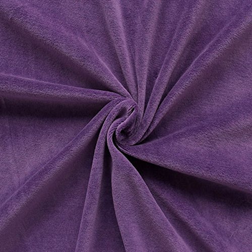 STOFFKONTOR Wellness Fleece Stoff Meterware, Kuschelig weicher Fleecestoff zum Nähen - Hell-Blau