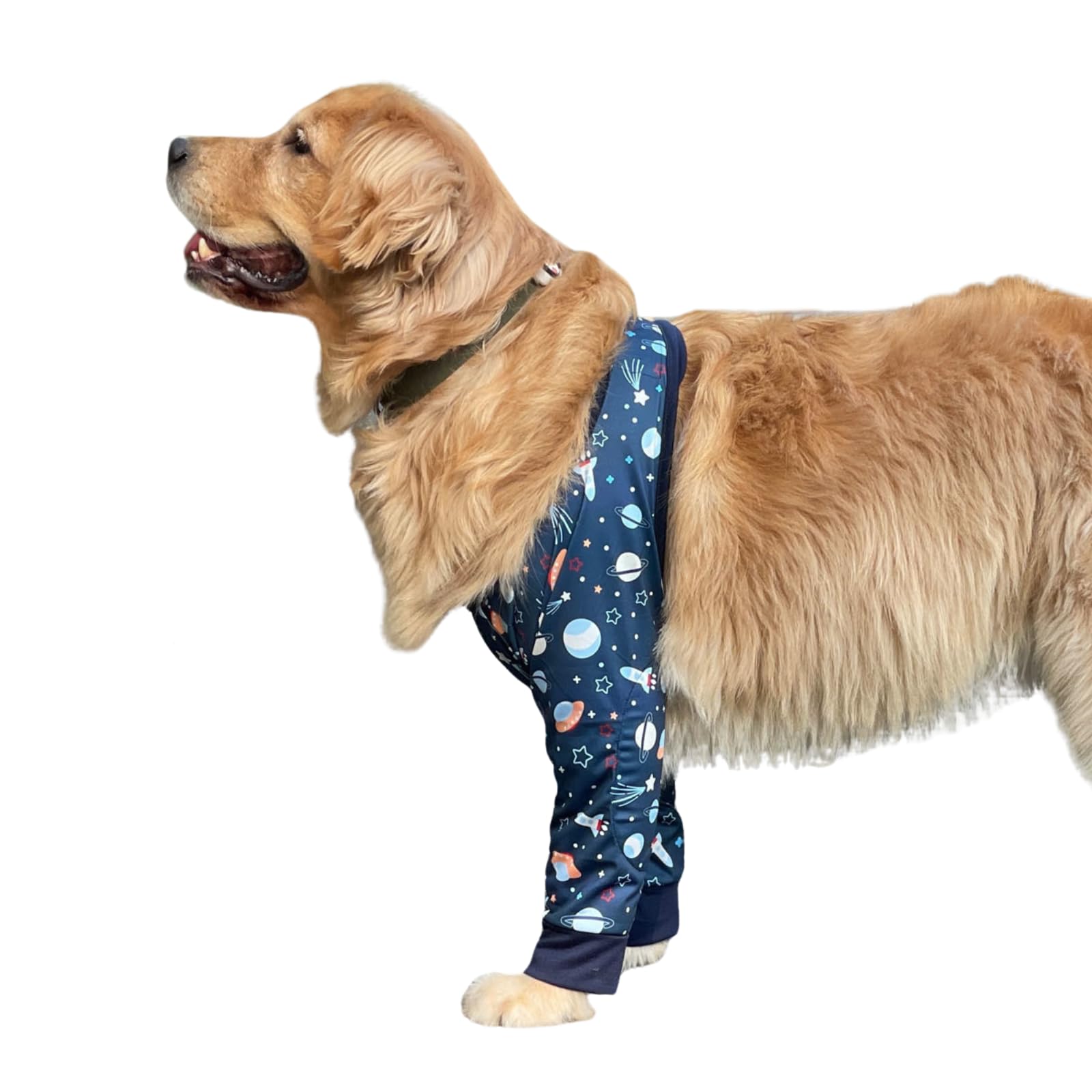 BT Bear Dog Elbow Protector for Calluses, Dog Joint Recovery Sleeve (Navy Blue, XXL) — image 1
