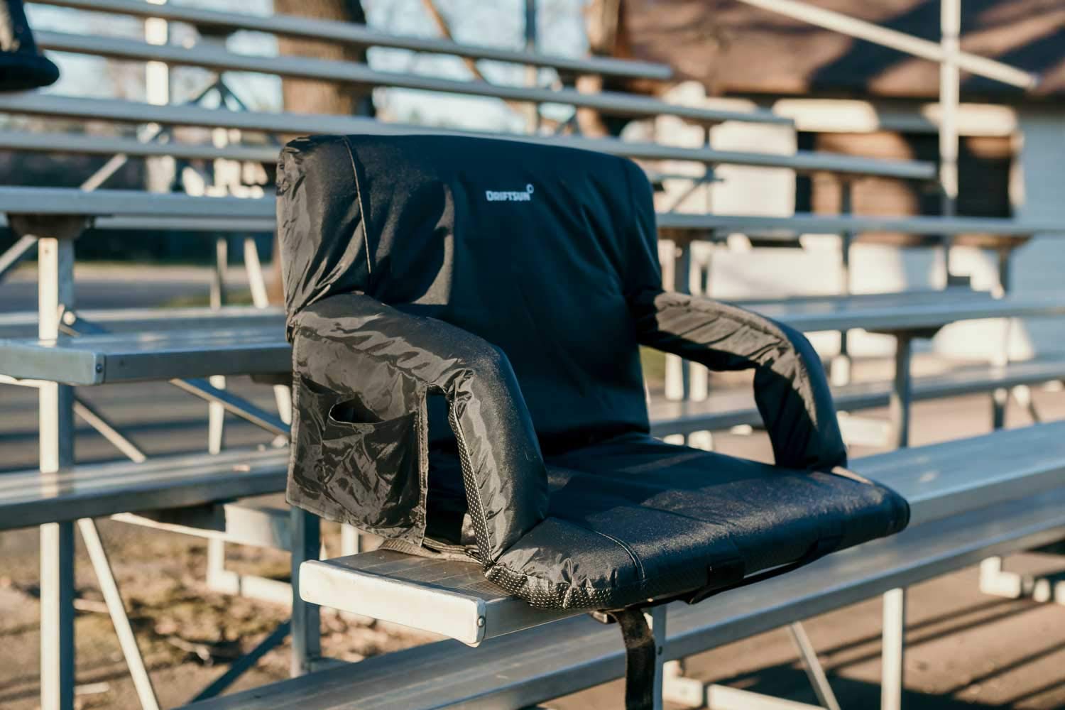 Buy Driftsun Extra Wide Deluxe Reclining Stadium Seat, Bleacher Chair with Back Support, Folding