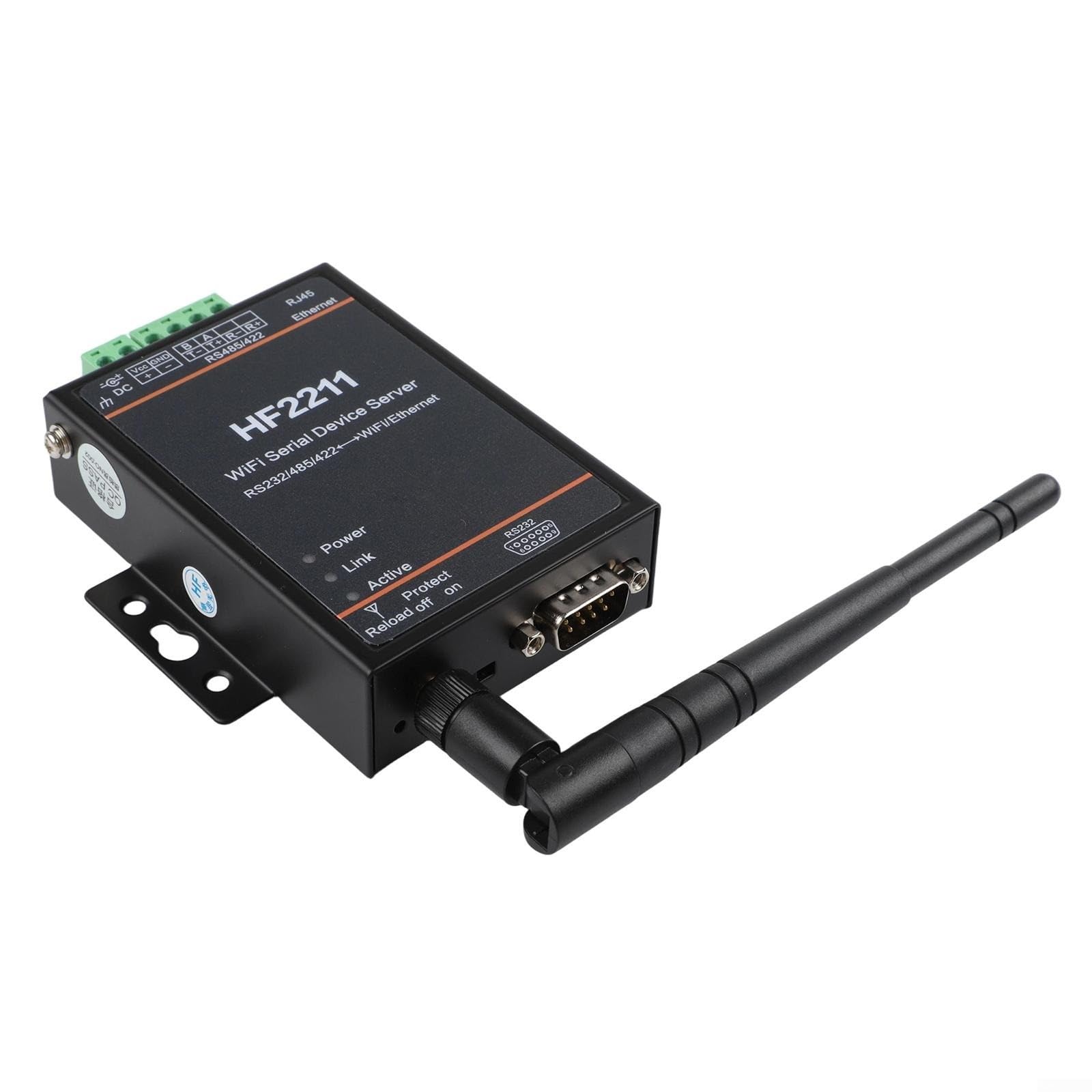 HF2211 Serial Port Server RS232/RS485/RS422 al modulo convertitore Ethernet con WiFi, per MODBUS TCP Supporto per sistemi di controllo di automazione industriale
