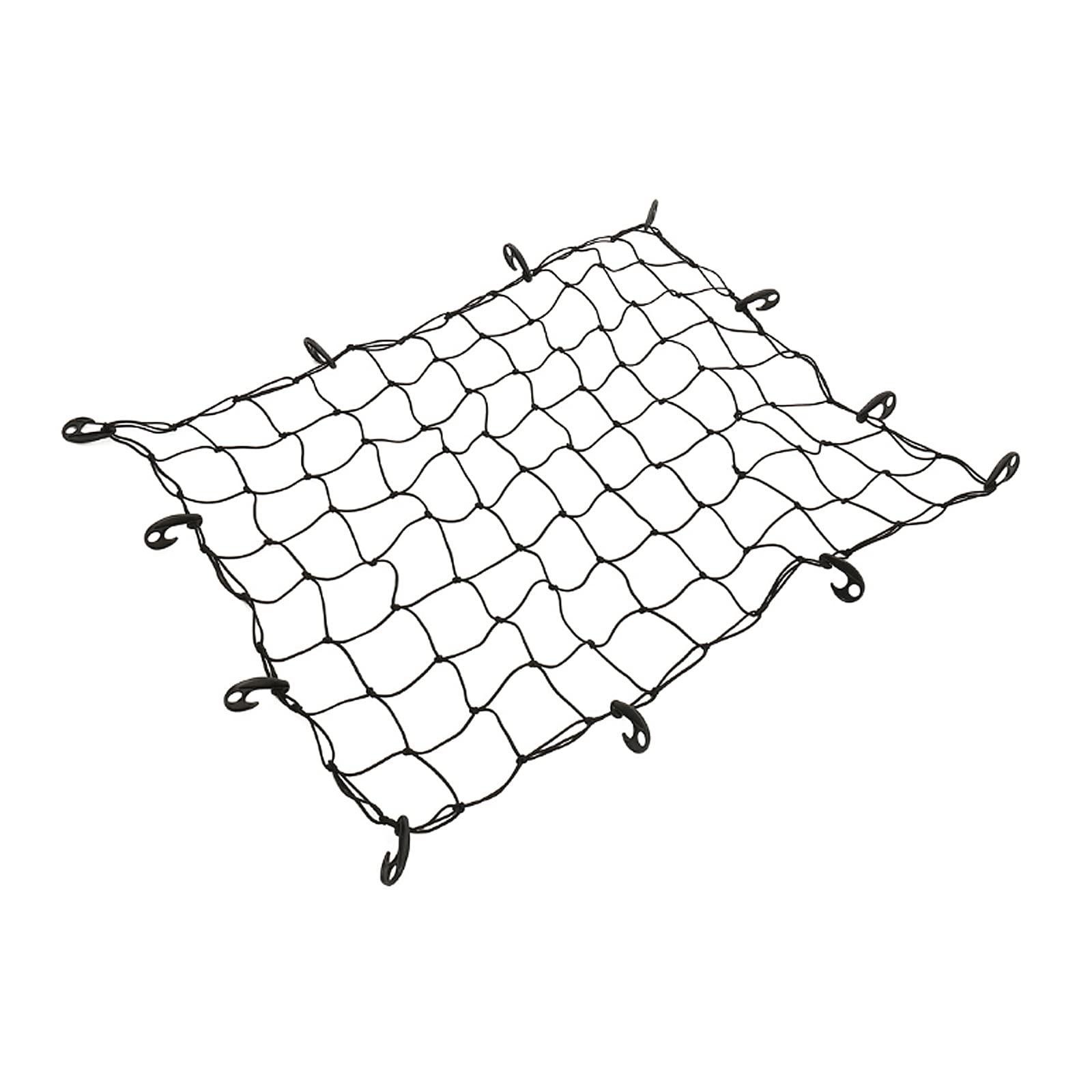 Siatka bagażowa SUV z 12 hakami ABS, elastyczna siatka 90 x 120 cm, rozciągnięta do 225 x 300 cm, uniwersalna siatka na dach o dużej pojemności, do bagażnika, bagażnika, elastyczności, bagażnika dachowego