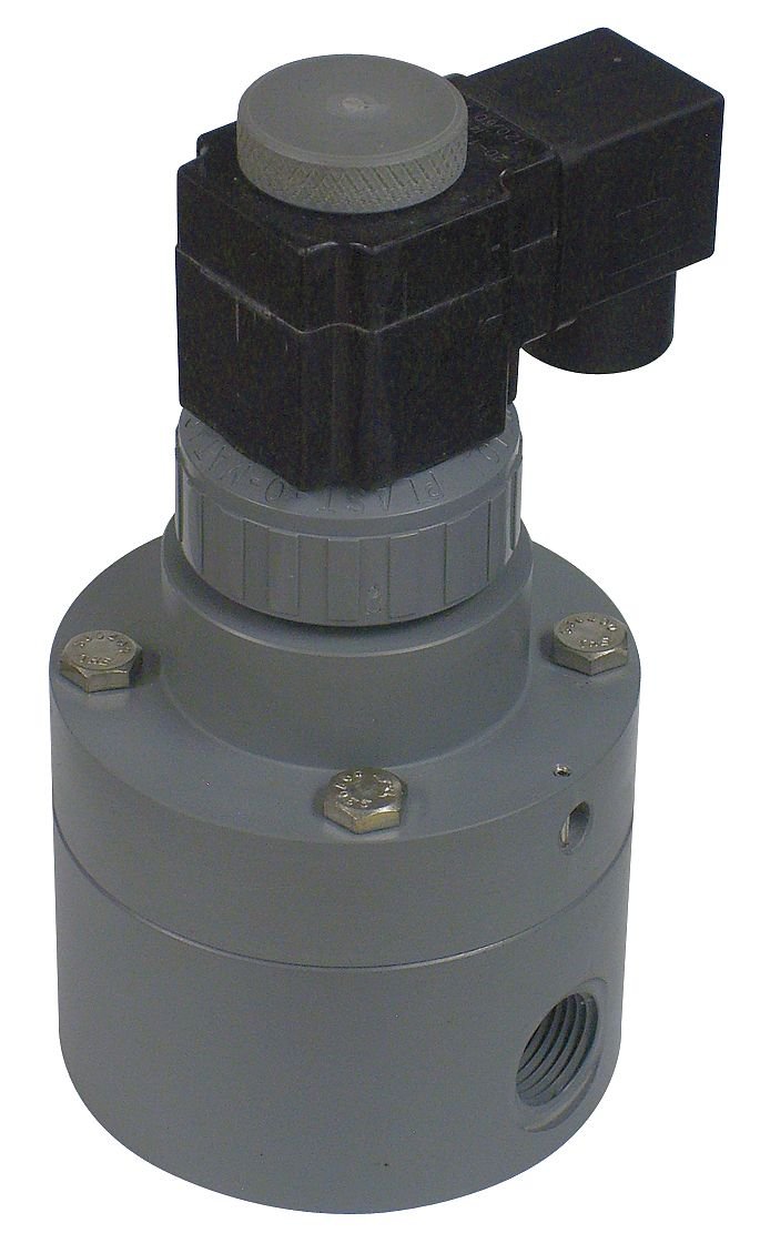 PS300VW11-120/60-PV - PLAST-O-MATIC Solenoid Valve: 2-Way, Normally Closed, 3 in Pipe Size, 120V AC, Dust Tight/Watertight