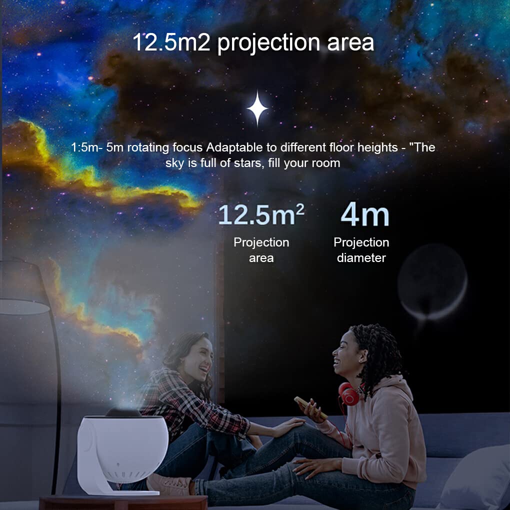 Proyector de estrellas, lámpara de LED de 360 °, proyectores de espacio de cielo estrellado, luz nocturna decorativa para regalo, dormitorio, decoración del hogar