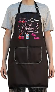 VAMSII Nail Technician Aprons Nail Artist Gift Apron With Pockets Nail Tech Graduation Gift Manicurist Nail Salons Gift