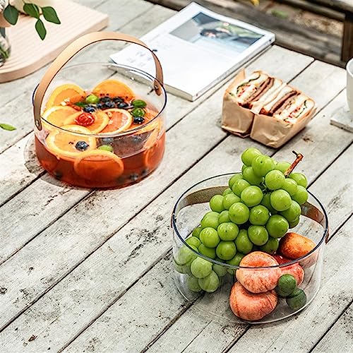 Cubo de champán transparente pequeño con bandeja para frutas secas y aperitivos 6