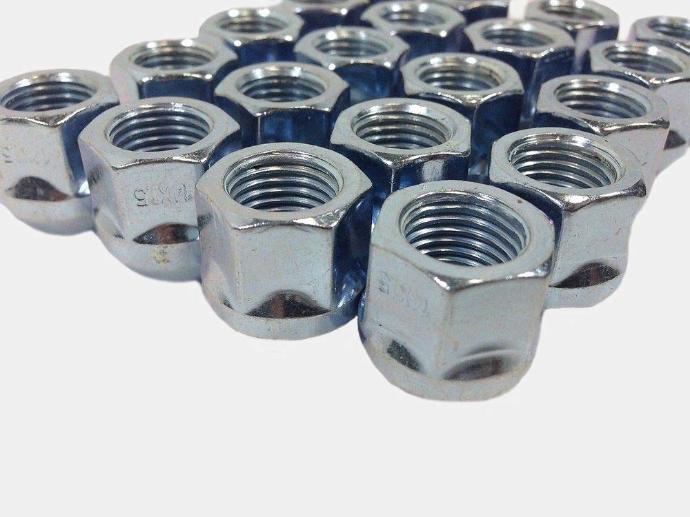 Wheel Locks Lug Nuts Chrome Plated Bulge Acorn Lug Nuts – M14x1.5 Thread, 19mm Hex, Open End, Set Of 5 Aftermarket Lug Nuts - Foto 8