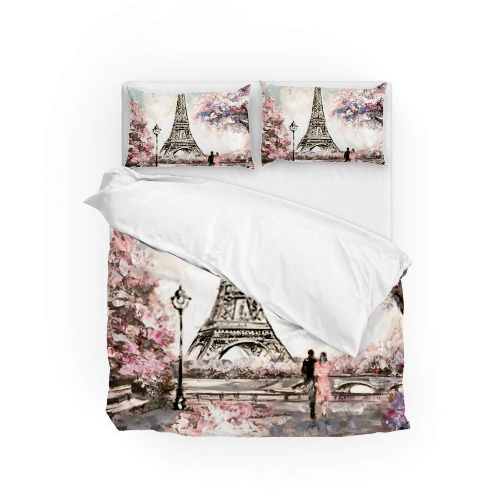 Housse de couette effet peinture à l'huile pour une chambre artistique