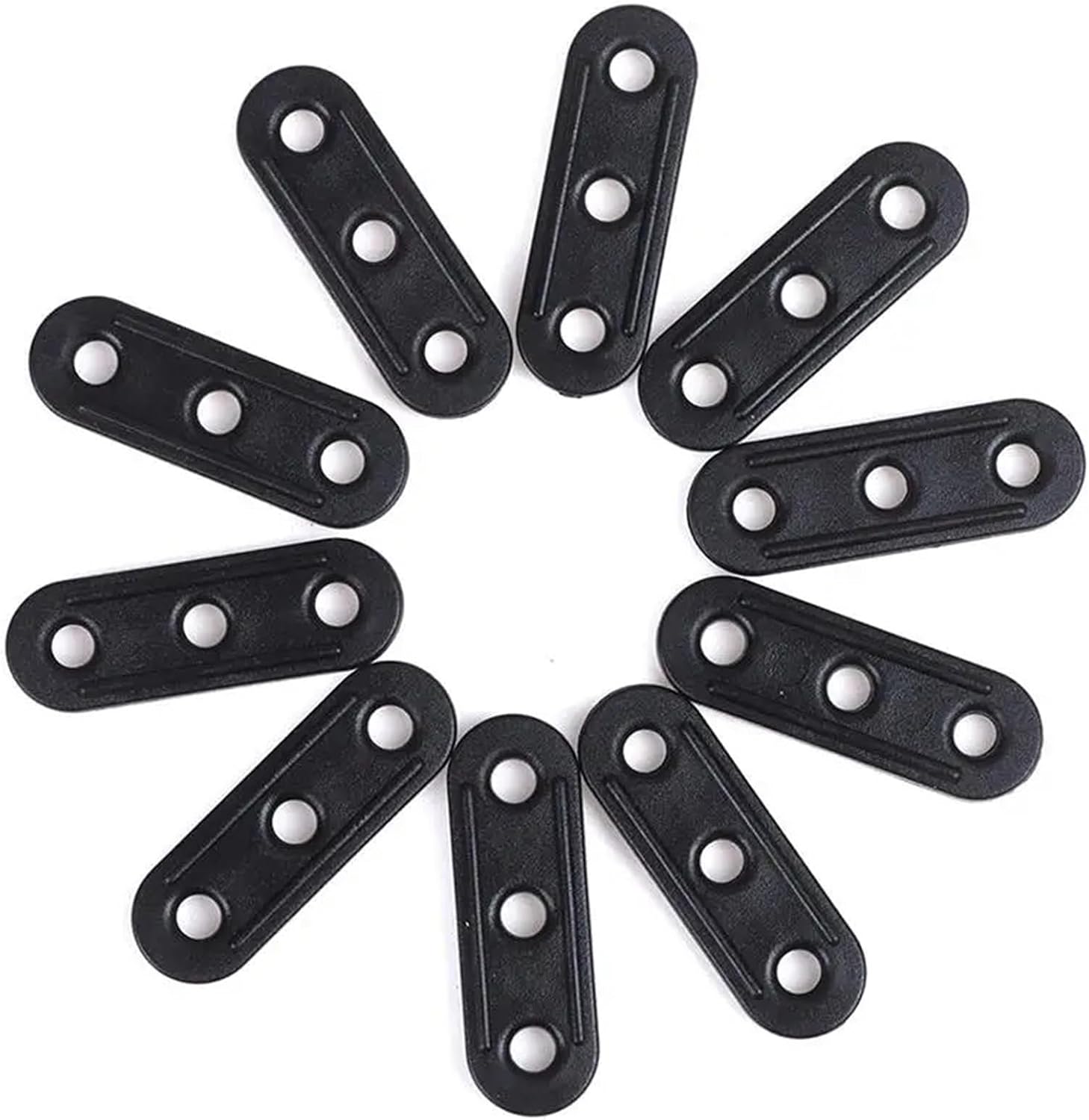 Camping Canopy Tarp Guy line Bent Runners Tent Clips Lock Rope Tensioners(120pcs)