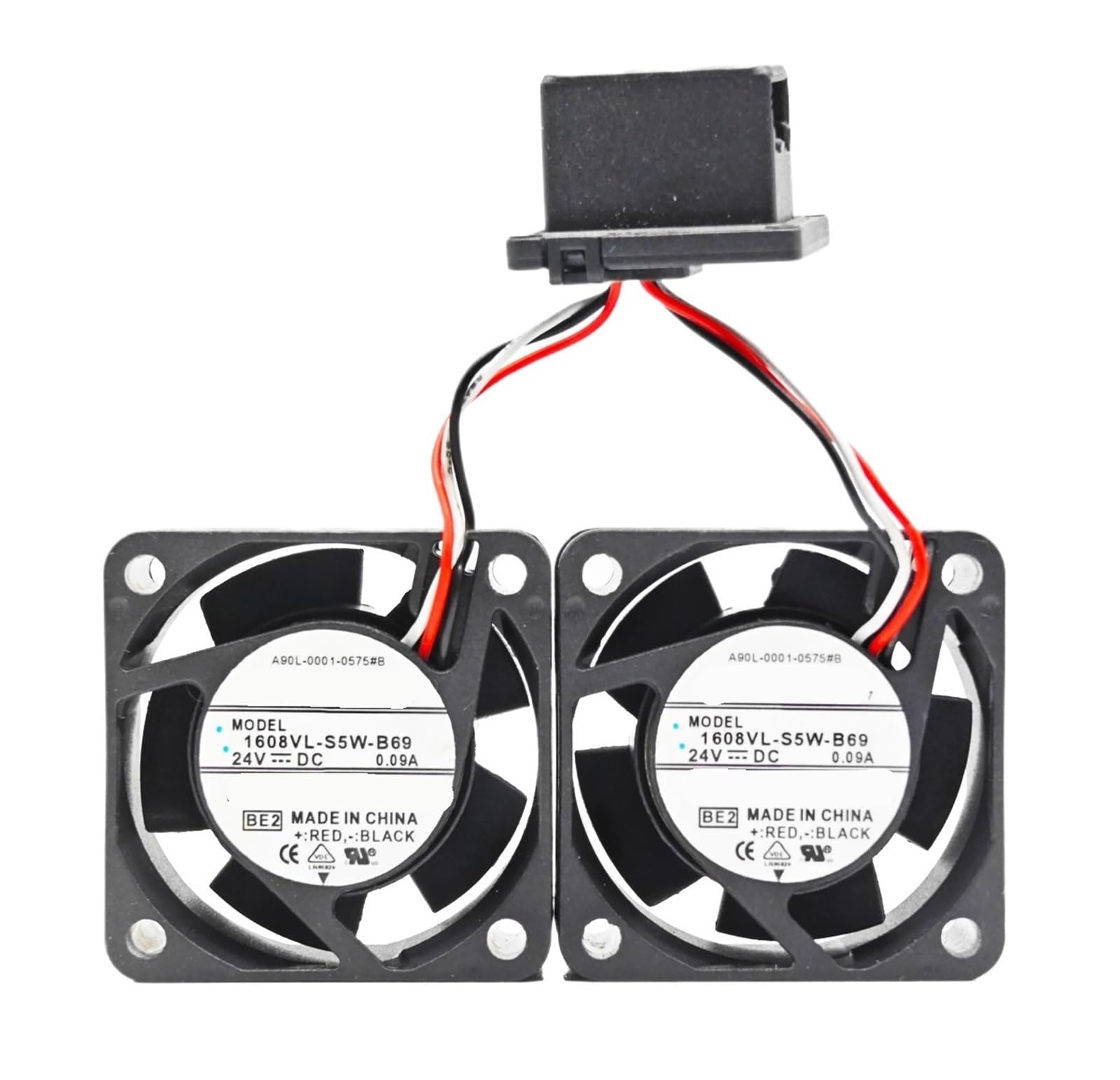 FSBNMNXPQ Cooling Fan 1608VL-S5W-B69 DC 24V 0.09A 2.16W 4020 40x40x20 6-Pin(Dual Fan Assembly)