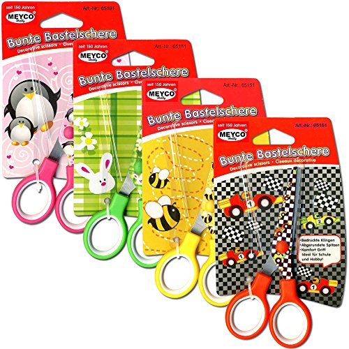 Preisvergleich Produktbild Bunte Bastelschere, versch. Motive, 65161