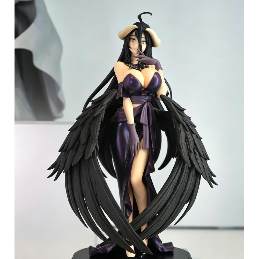 Albedo Figurine Anime 18 cm Mignon Fille Modèle Robe Statue PVC Objets de collection Statue Décoration de bureau Cadeau