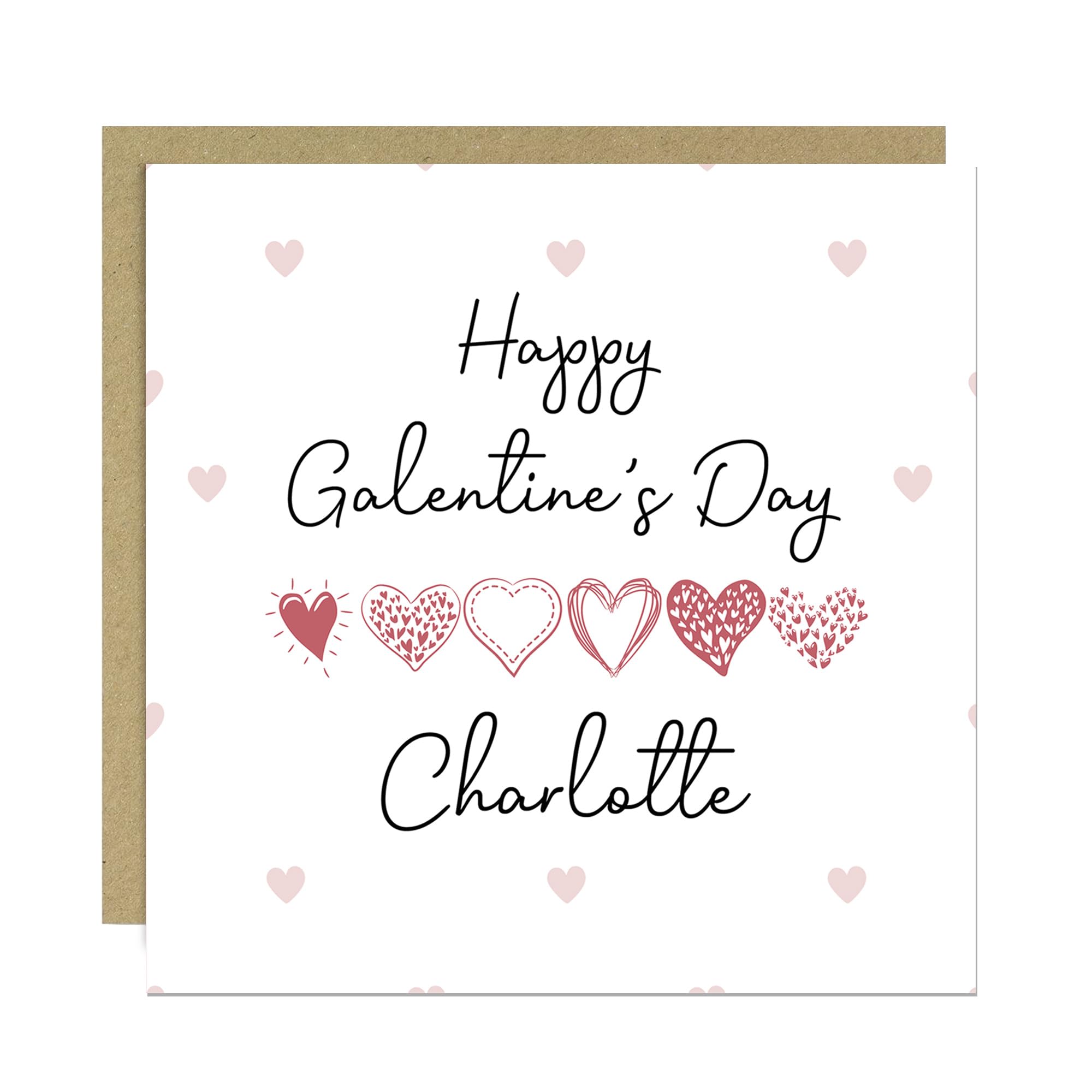 RED OCEAN Galentines Card For Friend, Personalised Galentines Day Card, Galentines Day Card For Her, Friend Galentine Card, Bestie Card, Galentines Day Card For Best Friend, Card With Envelope