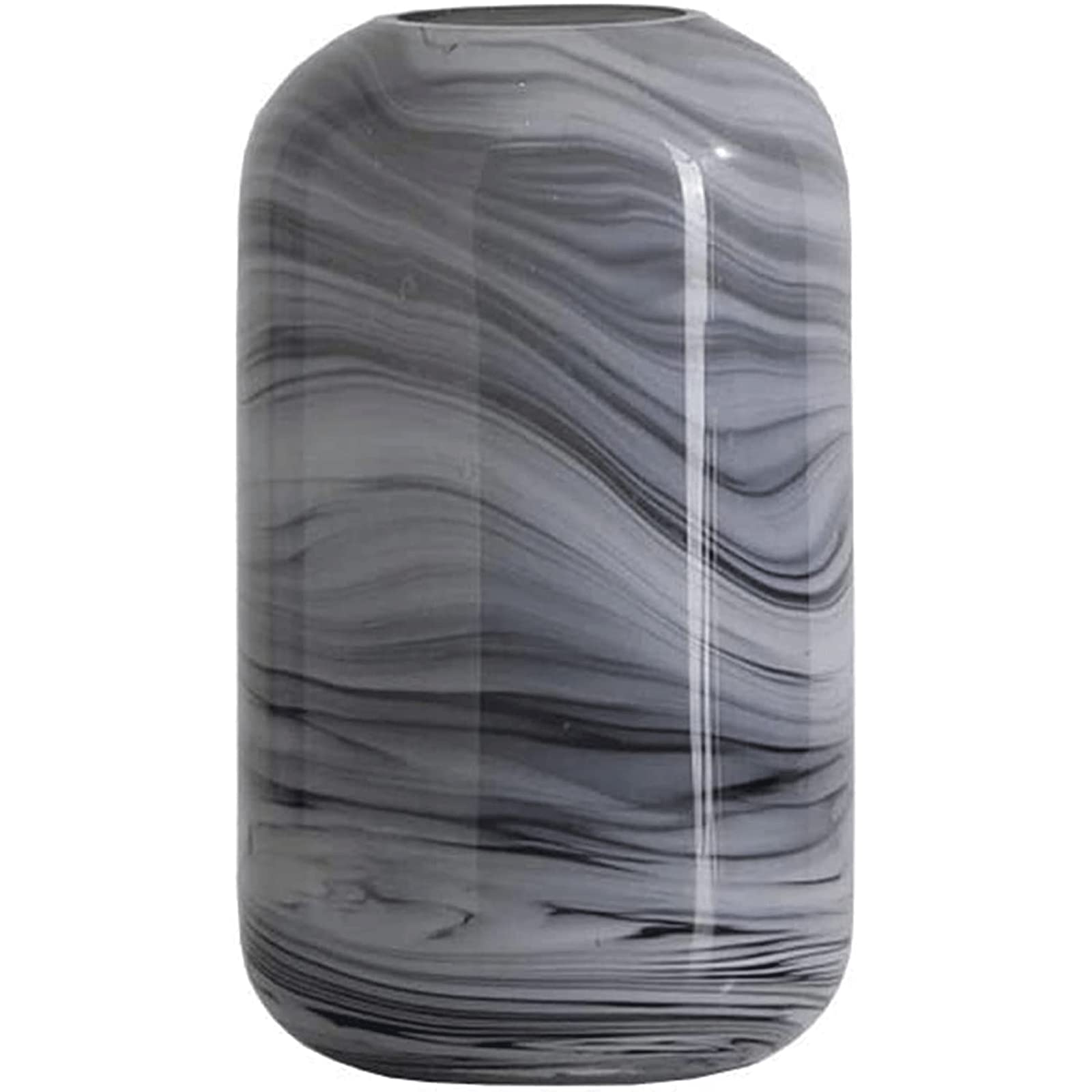 Ngdfgr A Fashion Exquisite Glass The Vase European Style Marbling Flower Vases Decoration Transparent Light Luxury Vase Table Decor Bookshelf Decoration (A),
