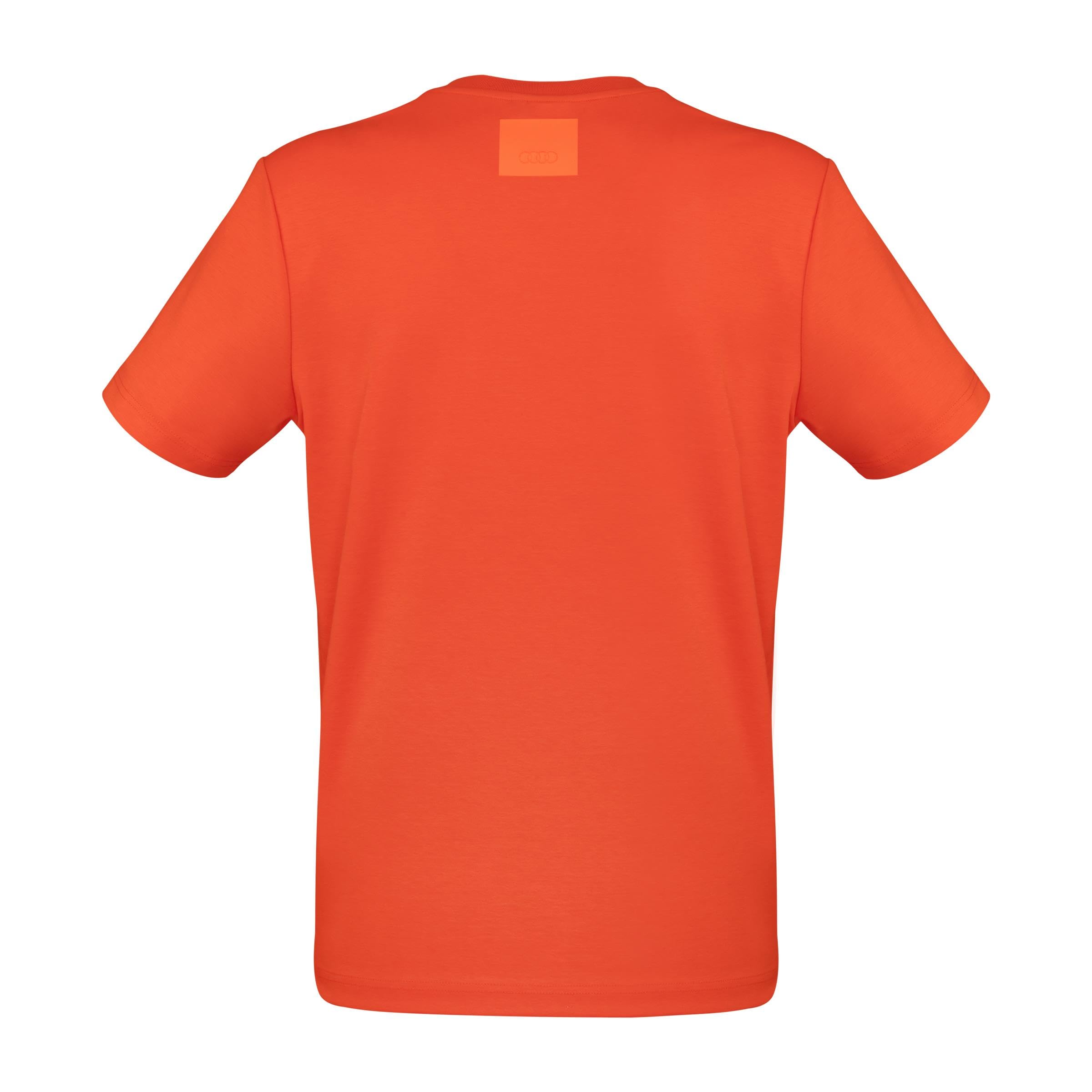 Audi Collection Audi T-Shirt, Herren, Orange Audi T-Shirt Homme Orange Sport Coton Bio Polyester Spandex Mélange XXL Homme (Lot de 1)