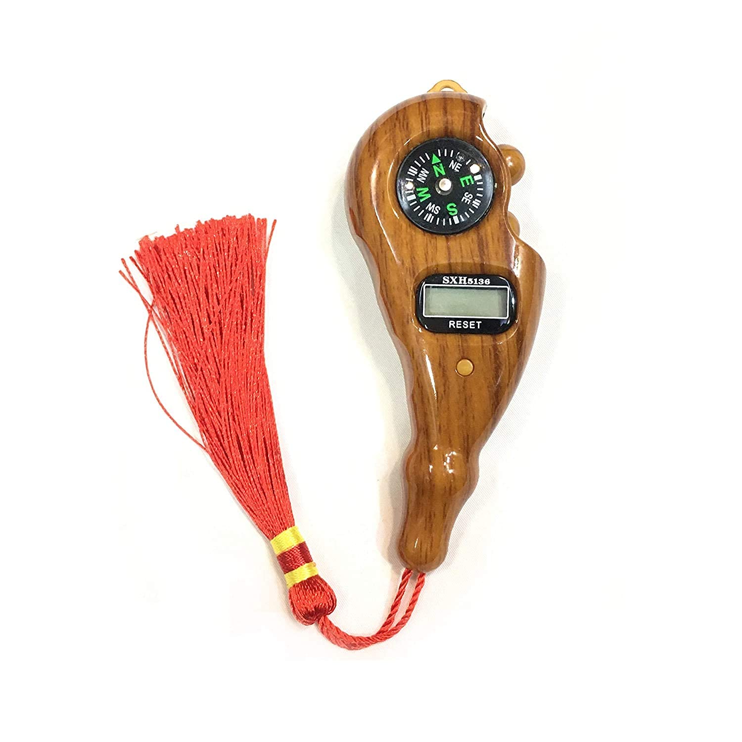 HBD Portable Digital Finger Rotating Prayer Japa Mala Count Machine with Small Compass for God Name Remember (Multi Colour- 1 Piece)