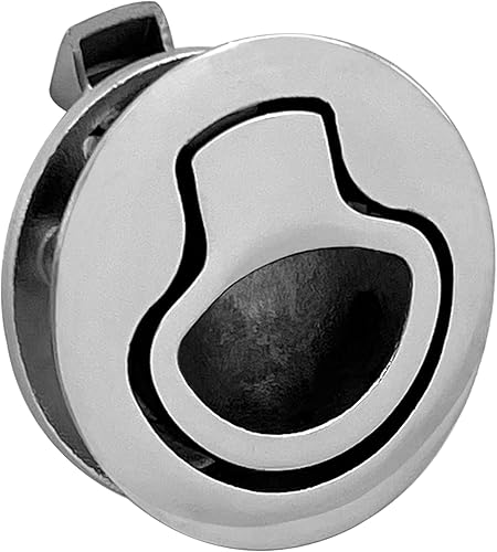 Pestillos para barcos de acero inoxidable de 2 pulgadas, escotilla redonda de tracción para barco marino, pestillo de bloqueo con mango de