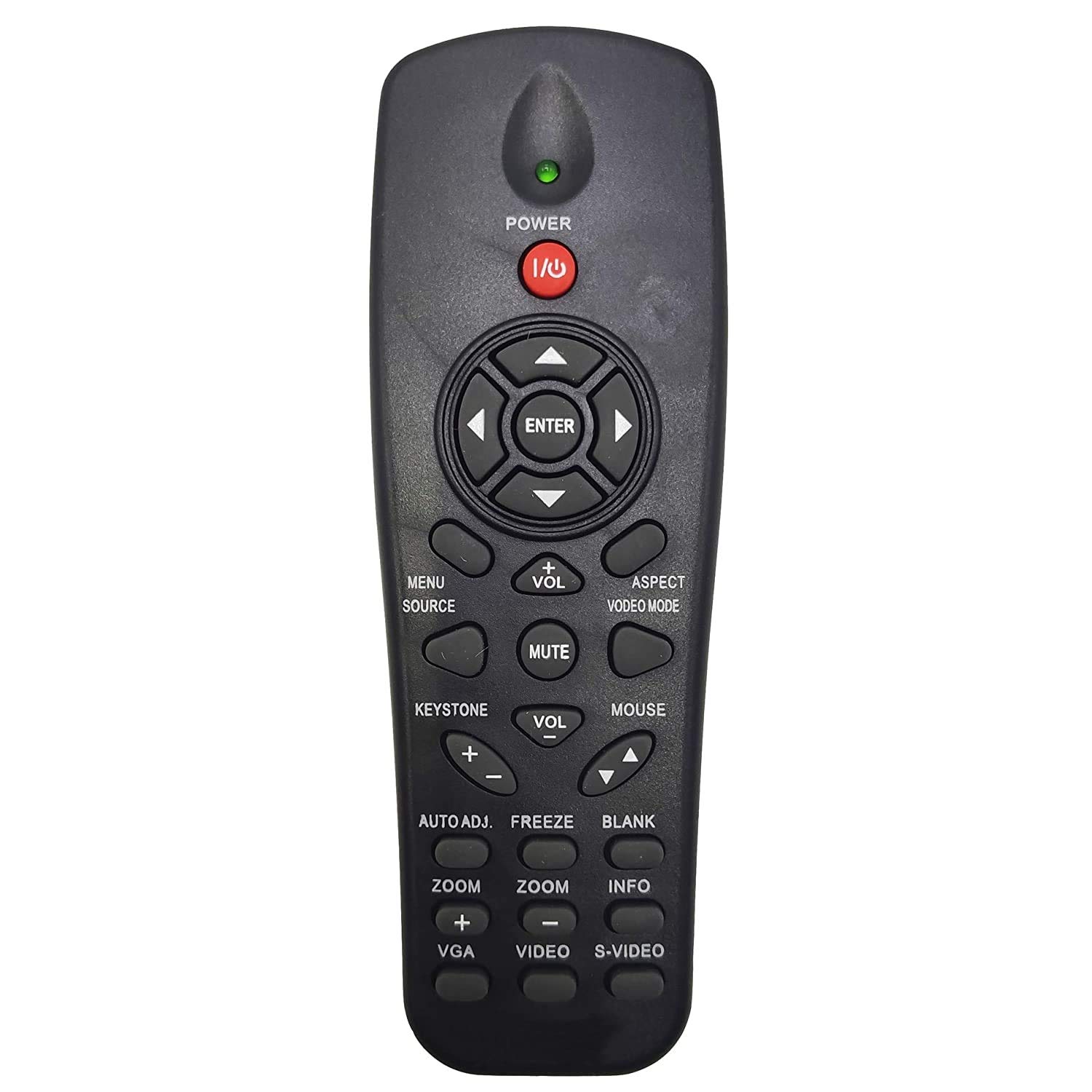 OT Premium INTECHING Projector Remote Control for Dell 1220, 1450, 1550, 1650, 1850, P318S