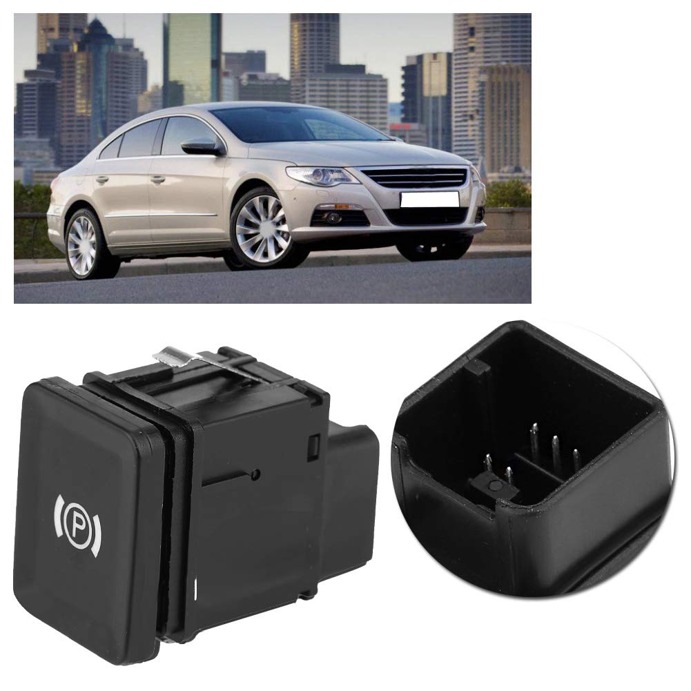 Pulsante Freno A Mano Elettronico Per Volkswagen Passat B6 CC | Numero OEM 3C0927225C | Nero - Foto 2