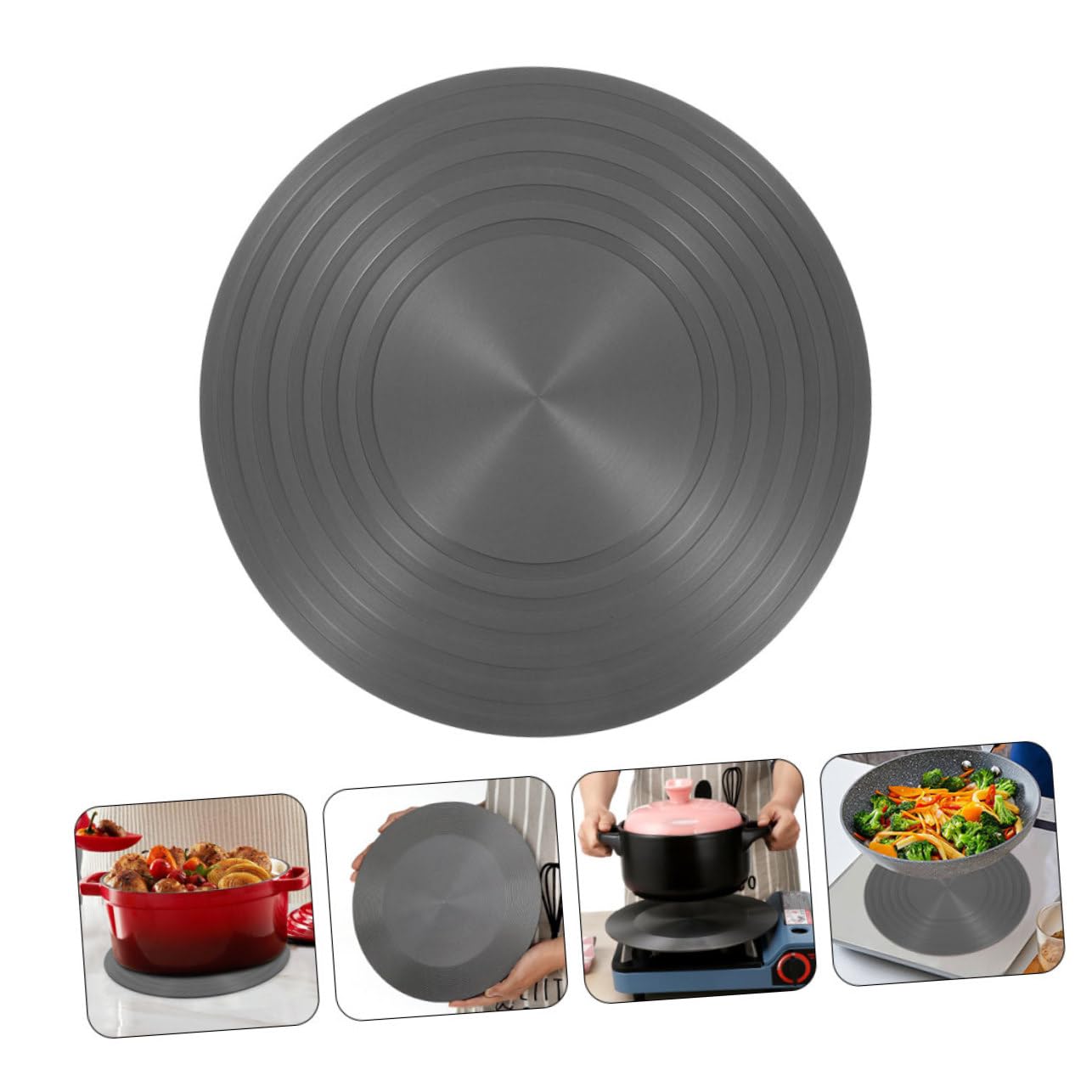 Zerodeko Difusor de Calor Placa de Inducción de Placa Difusora de Calor para Cocina de Gas Utensilio de Cocina Bandeja de Descongelación Difusor de Estufa de Gas