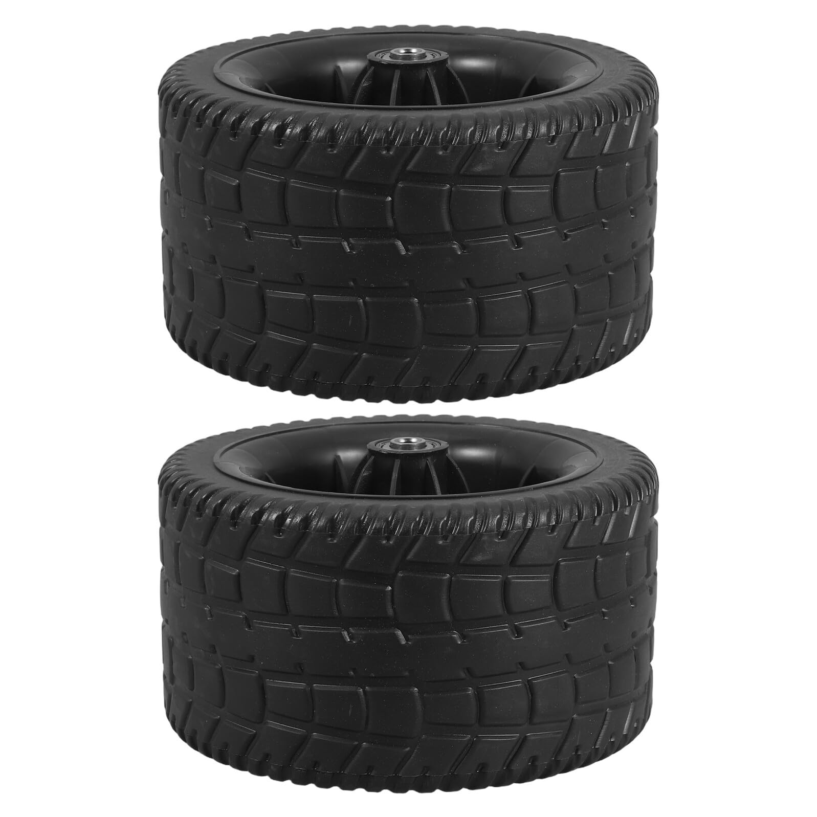 Roulettes Silencieuses de Remplacement pour Chariot, Lot de 2, Noir