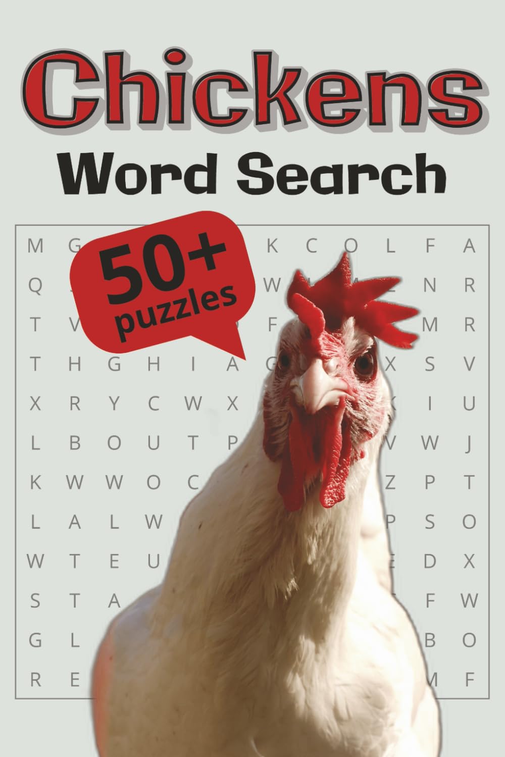 Chicken Word Search Puzzle Book for Adults: Farm-Themed Word Finds Featuring Hens, Roosters, Chicks & Country Life | Relaxing Brain Games for Chicken Lovers