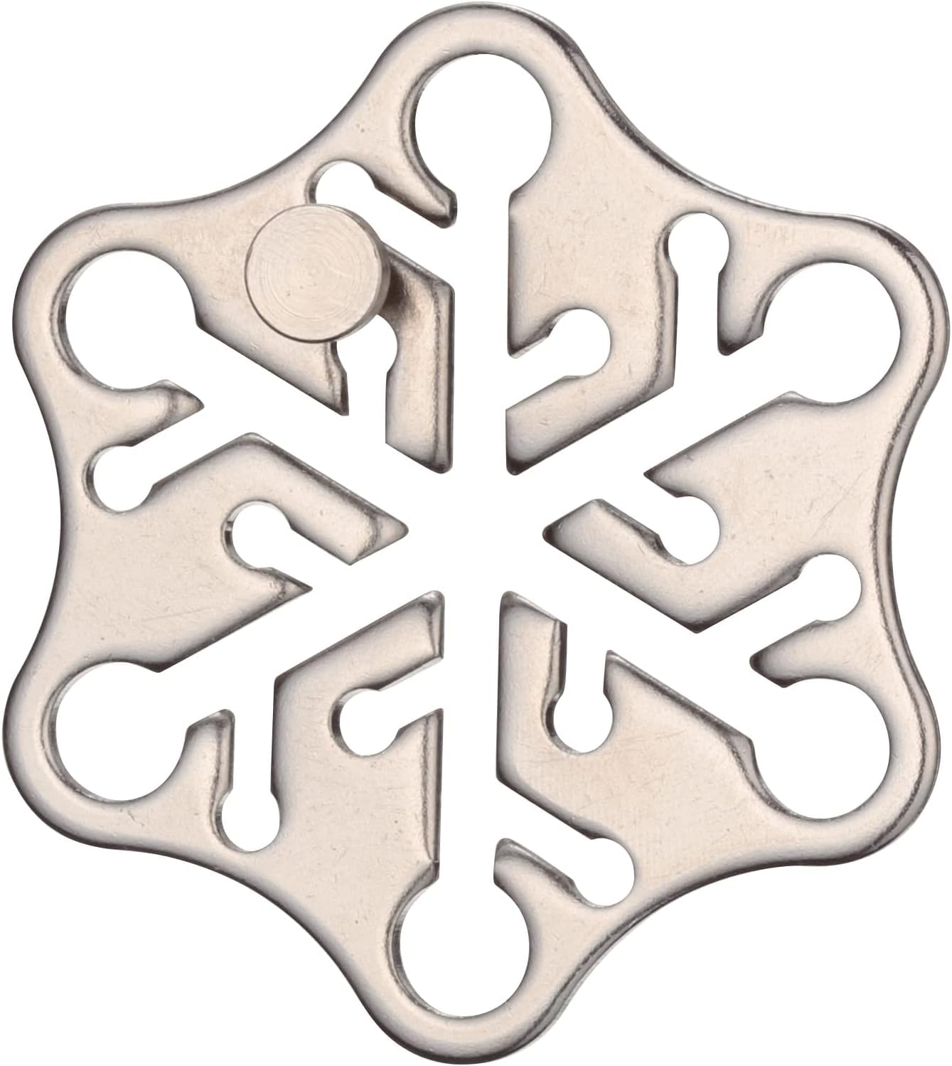 Rompicapo Cast Snow, Puzzle in Metallo, Livello 2 Stelle, Design a Fiocco di Neve