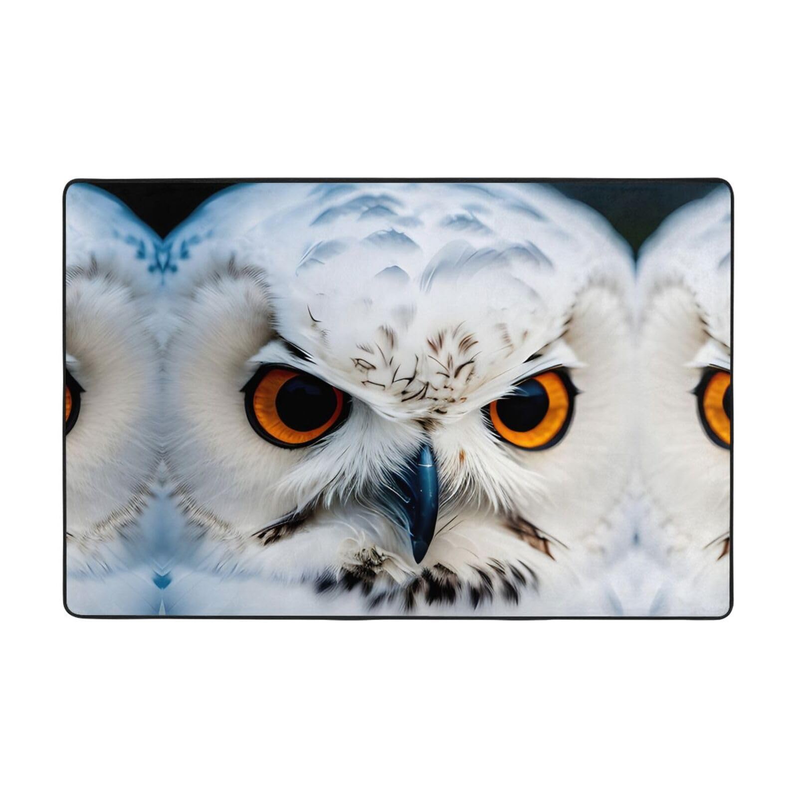 Tapis chouette des neiges doux pour chambre à coucher et salon chaleureux