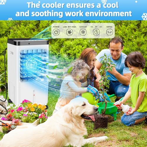 Verminget 2024 Upgraded Air Conditioner, Portable Air Conditioners,3 In 1 Swamp Cooler,Ac Unit With Extra Largegal Water Tank,Timer,3 Speeds,70° Oscillation,Air Cooler For Room thumb #3