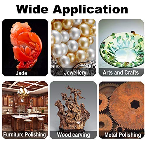 60 Pack Abrasive Wheels, Rocaris 1“ Abrasive Buffing Polishing Wheels Burr For Rotary Tools-1/8" Shank，Polishing Bits #TOP2