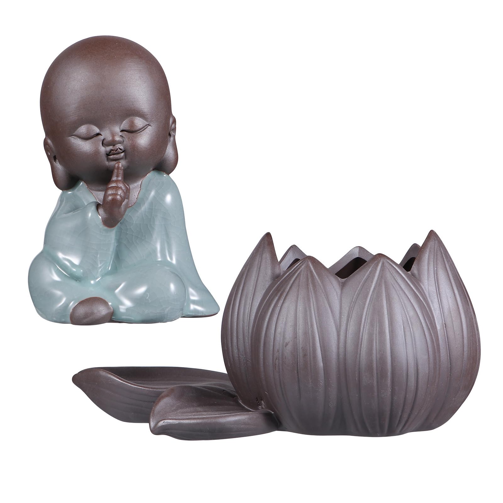 Jardinière pour plantes succulentes SEWACC petit pot céramique Zisha sans trou
