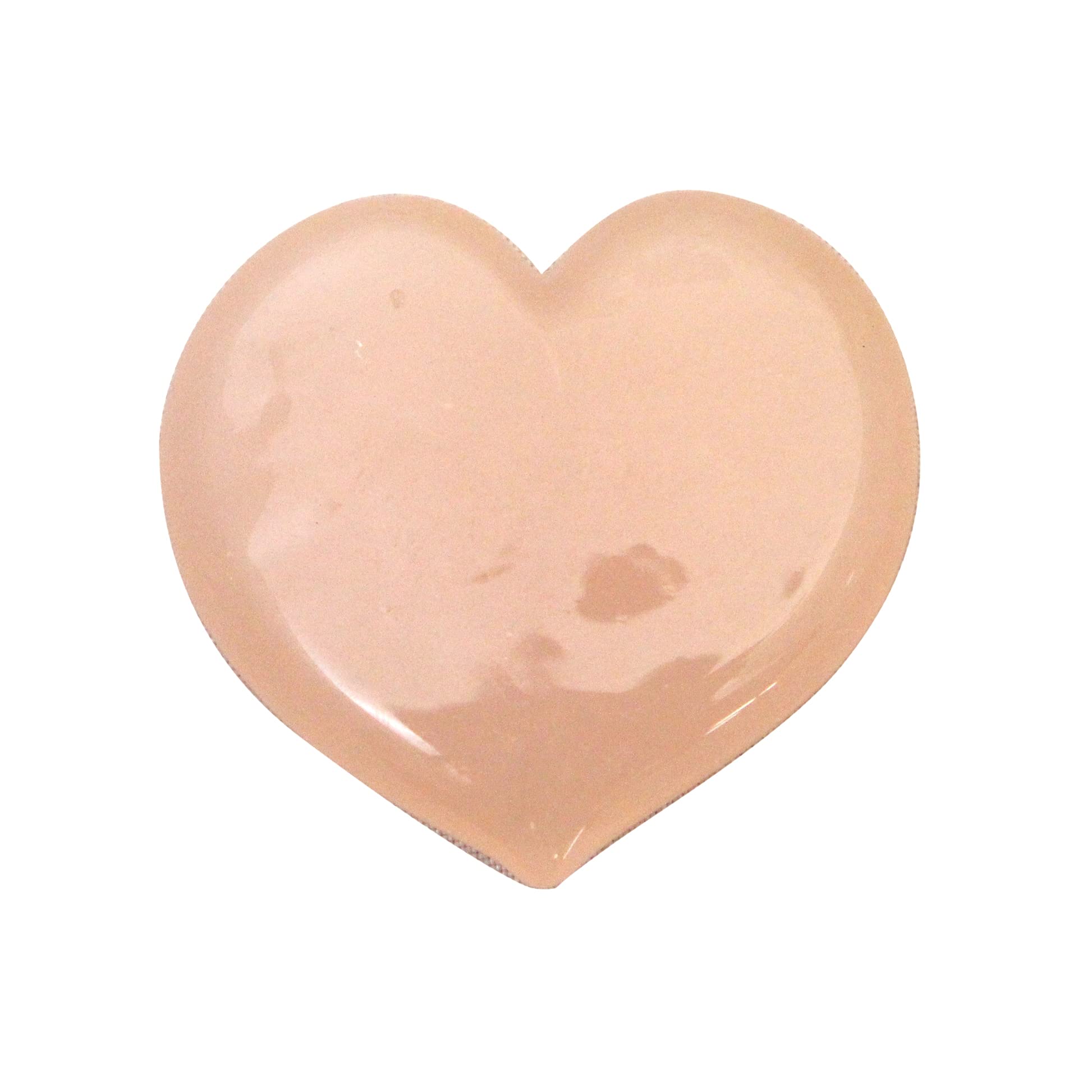 Forkart Cute Handmade Glass Heart Tray Pink Width 30mm