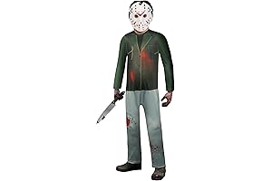 Terrifying Friday 13th Jason Costume Set for Kids