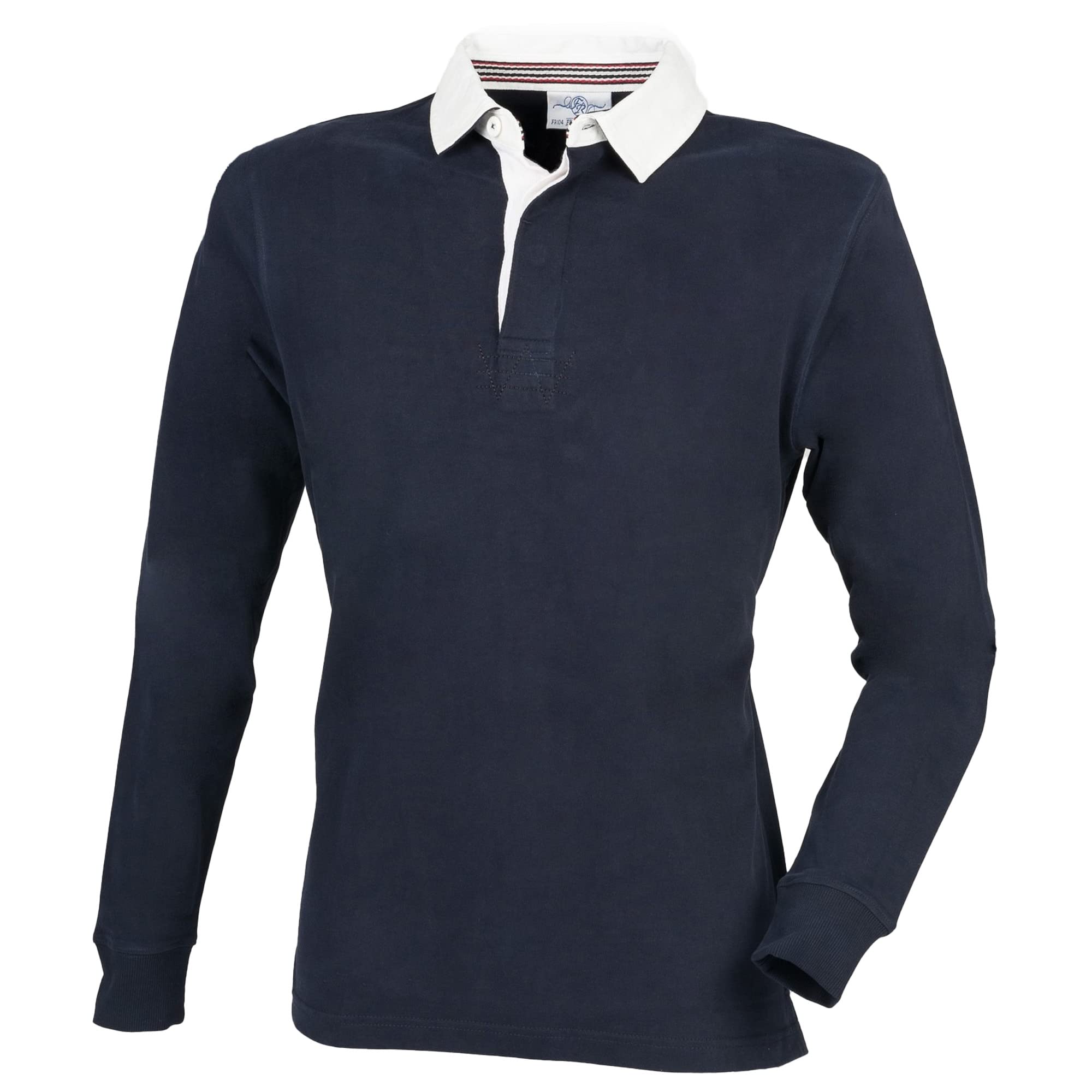 Front Row Mens Premium Long Sleeve Rugby Shirt/Top (3XL) (Navy)